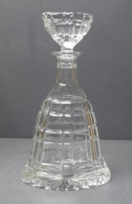 BADASH Polish Lead Crystal Glass Alice Pattern Whiskey Decanter w/ Stopper