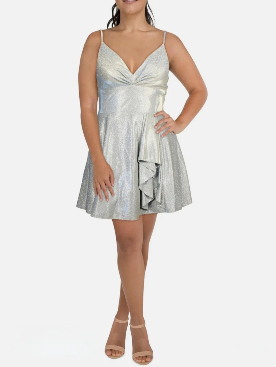 Silver Metal Dresses for Women for sale | eBay