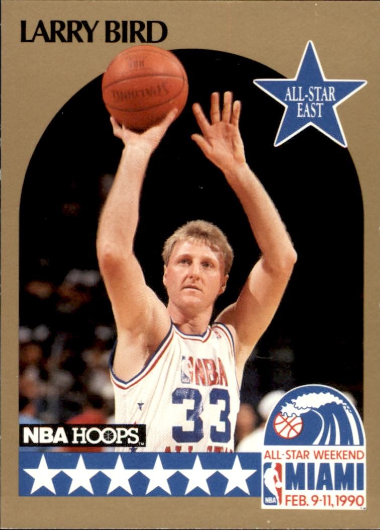 1990-91 Hoops #2 Larry Bird Boston Celtics