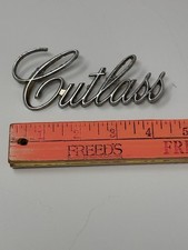 1971 1972 Cutlass Trunk Script Emblem Oem Gm 9851757 Gm Trim Olds Used 1971 1972 Cutlass Trunk Script Emblem Oem Gm 9851757 Gm Trim Olds Used