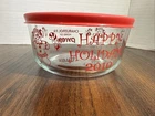 Pyrex Christmas 1 Qt Decorated Storage Bowl - Employee Appreciation 2010