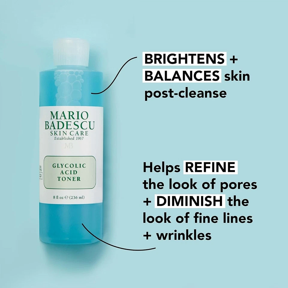 Mario Badescu Glycolic Acid Toner for Dry and Combination Skin, Alcohol-Free Fac - Image 4 of 4