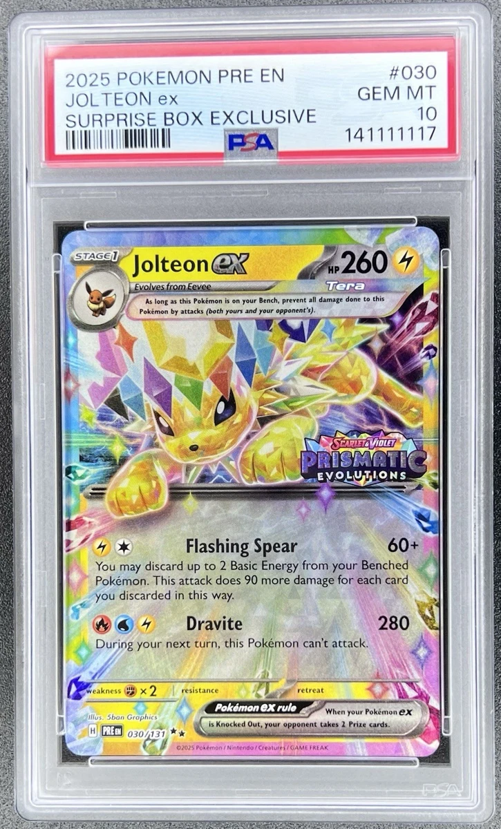 Jolteon Pokémon TCG Professional Sports Authenticator (PSA