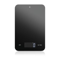 Wmf Digitale KüChenwaage Schwarz 23X15X2Cm Grammgenau Tara 5Kg Glas