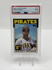 1986 Topps Traded Barry Bonds #11T PSA Mint 9