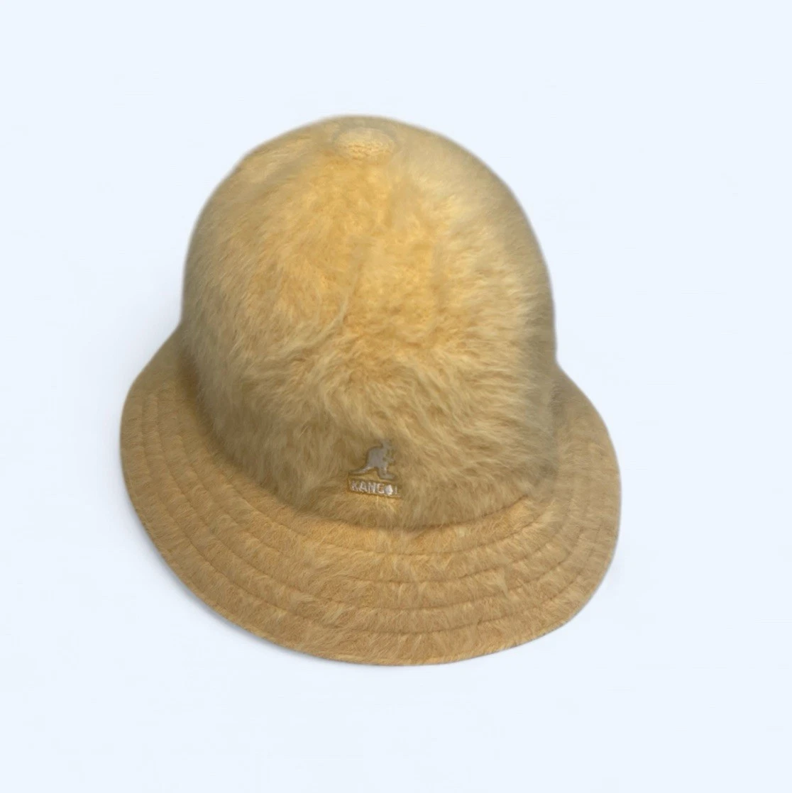 Rare Kangol Furgora Casual Bucket Hat Size M Yellow Colour