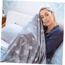 Cooling Throw Blanket with Double Sided Cold Throw XL 50"x70" Space Grey