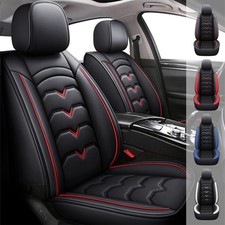 For Subaru Full Set Car Seat Covers Luxury PU Leather 5 Seats Cover Protectors
