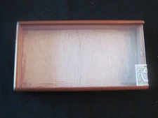 Habano Empty Wood Cigar Box Glass Lid 7 5/8"x4"x11/4"