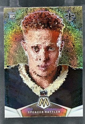2024 Panini Mosaic Spencer Rattler Micro Mosaic Rookie RC SSP Saints MM-SRR