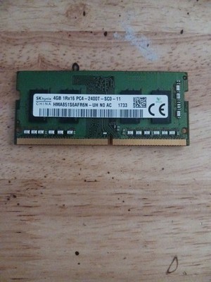 4GB 1Rx16 PC4-2400T DDR4 19200 SCO-11 SK Hynix HMA851S6AFR6N-UH Laptop RAM