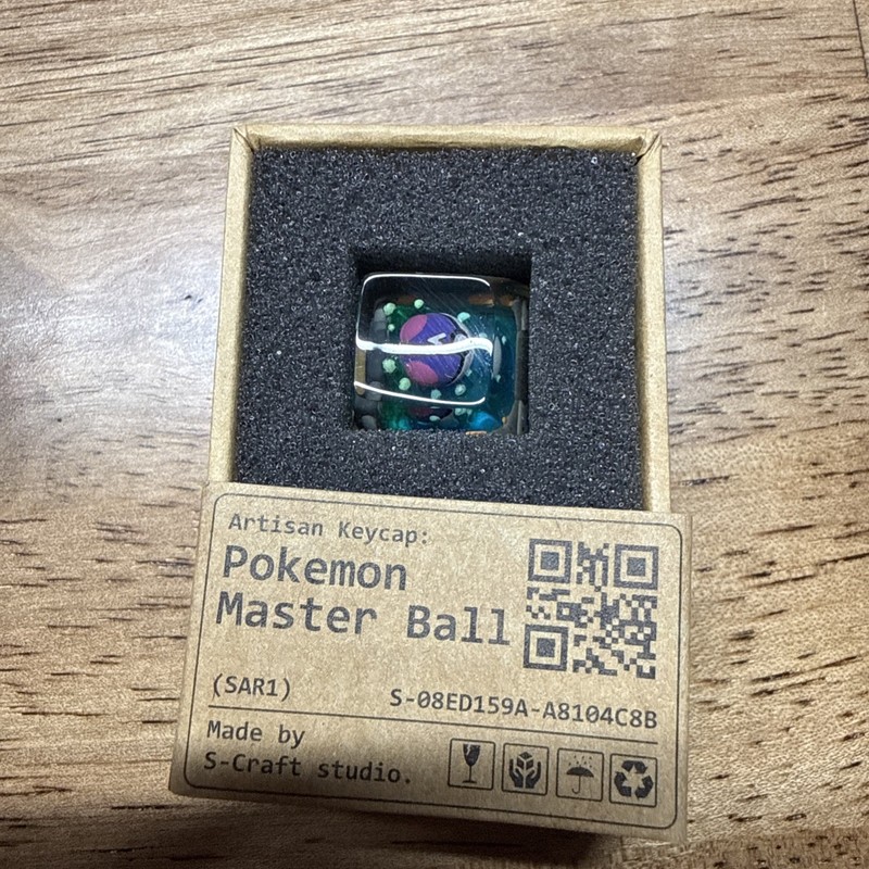 S-Craft MASTER BALL Artisan Pokemon Keycap  new unmounted