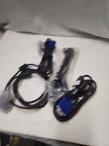 (396)  4 Sets Of New VGA Cables. Assorted Lengths