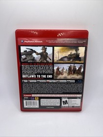 Red Dead Redemption (PS3, PlayStation 3) CIB Complete w/ Map. Tested. Red Label
