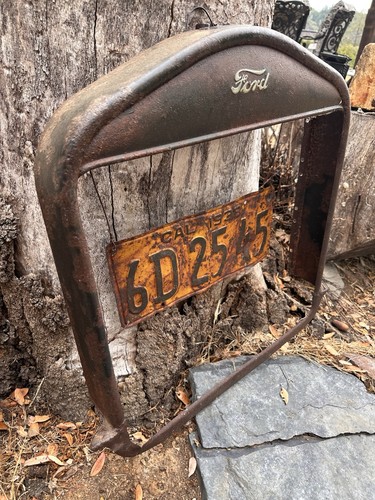 Ford Model T Model A Radiator Antique Grille Shroud Man Cave License Plate 1938 - Picture 7 of 21