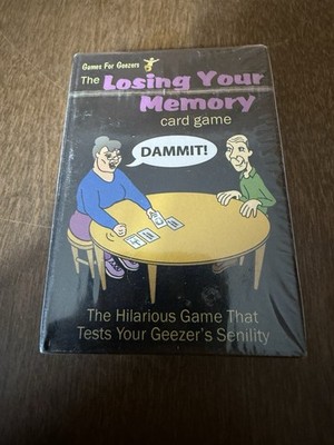Games for Geezers The Losing Your Memory Card Game 2006 New Sealed