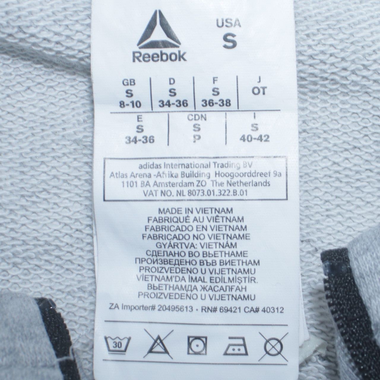 Reebok Grey Waistcoat Womens S image 6