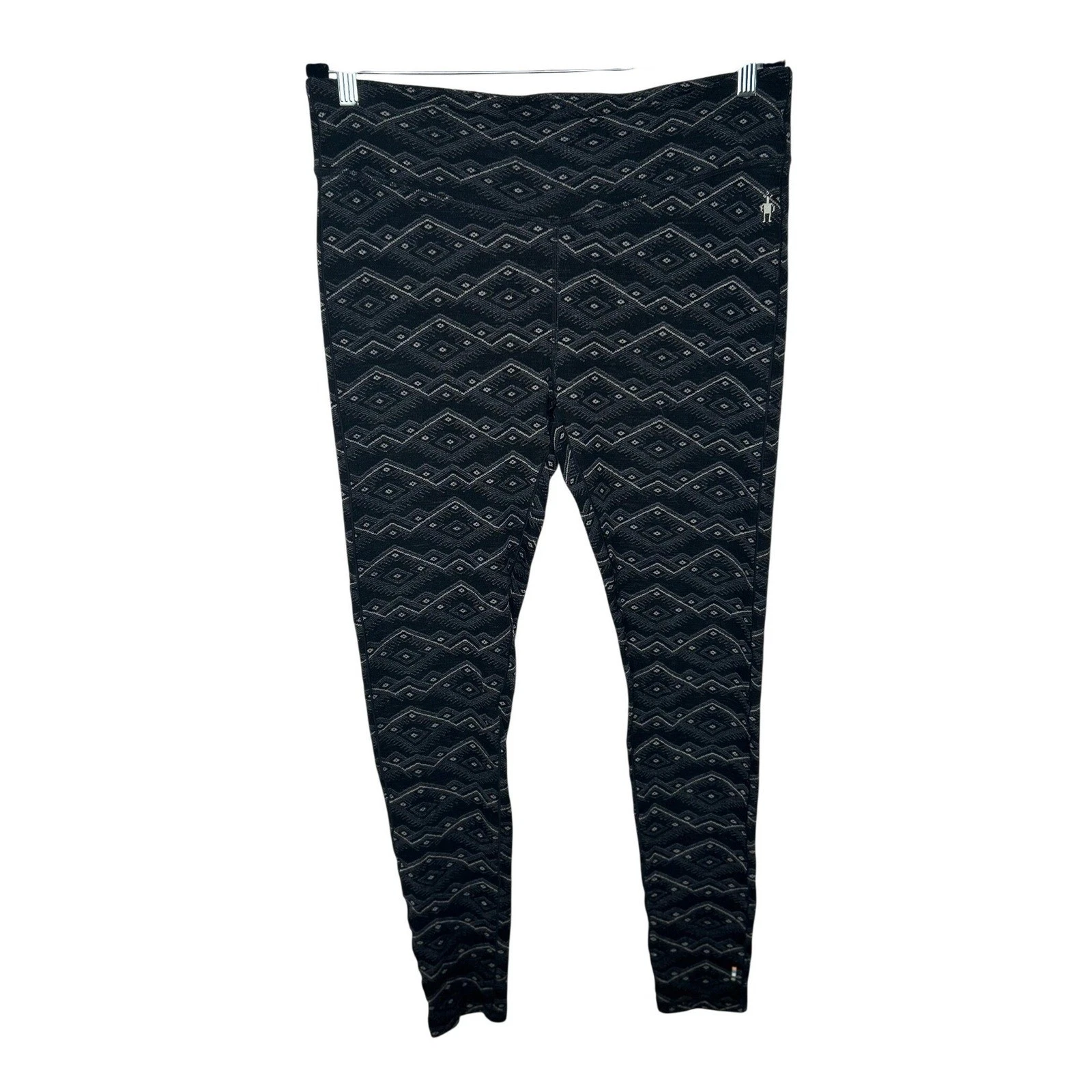 Smartwool Classic Thermal Merino Wool Base Layer Leggings Black Mountain