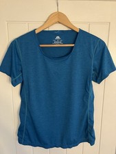 Mountain Equipment Blue Polyester Blend Ladies Active T-shirt (UK 12)