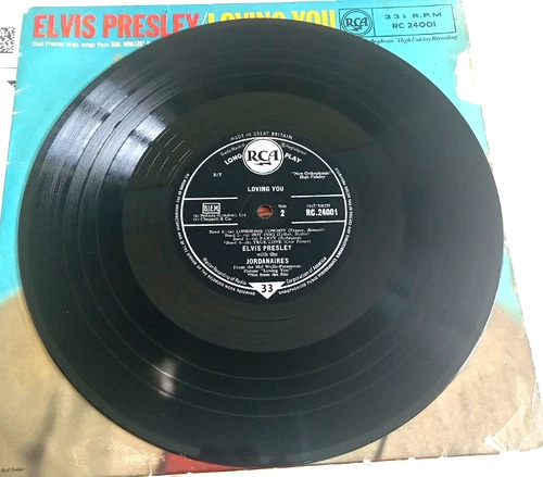 ELVIS PRESLEY LOVING YOU 10" LP RCA 24001 SILVER SPOT UK FIRST PRESS