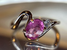 Natural Pink Tourmaline Ring