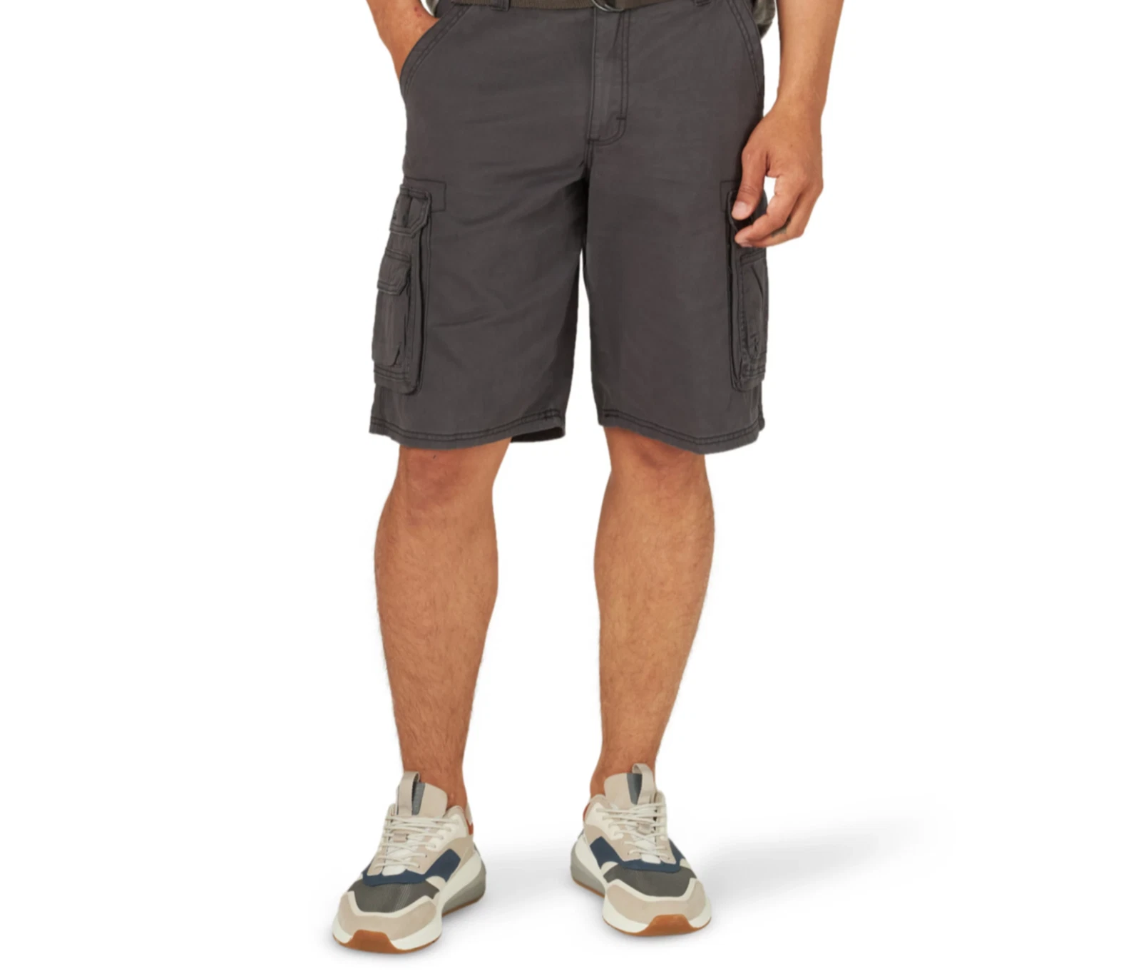 Men's Lee Wyoming Cargo Shorts in Gray, 11" Inseam Size 34
