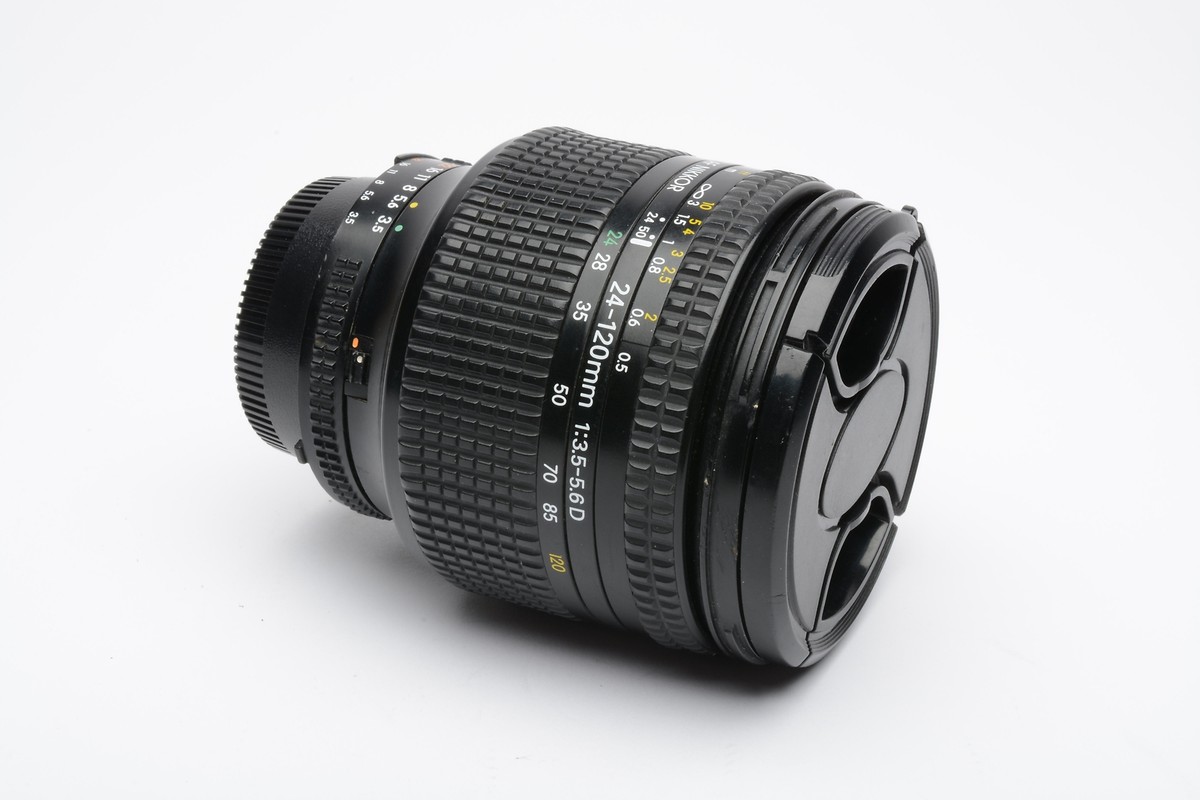Nikon AF Zoom-Nikkor 24-120mm f3.5-5.6D zoom lens, caps Nikon AF Zoom-Nikkor 24-120mm f3.5-5.6D zoom lens, caps
