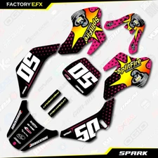 Pink Spark Racing Graphics Kit fits Suzuki JR50 00-06 Decal Sticker JR 50