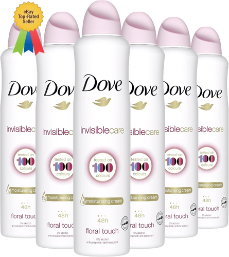 Invisible Care Anti-Perspirant Aerosol Pack of 6 with ¼ Moisturising Cream 250ml - Picture 2 of 2