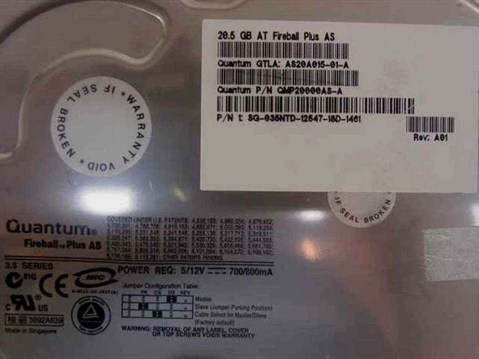 Dell 20.5GB 3.5" IDE Hard Drive - Quantum  35NTD - Image 4 of 4