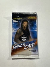 (1) 2019 Topps WWE Smackdown Live Factory Sealed Pack - 7 Cards Per Pack