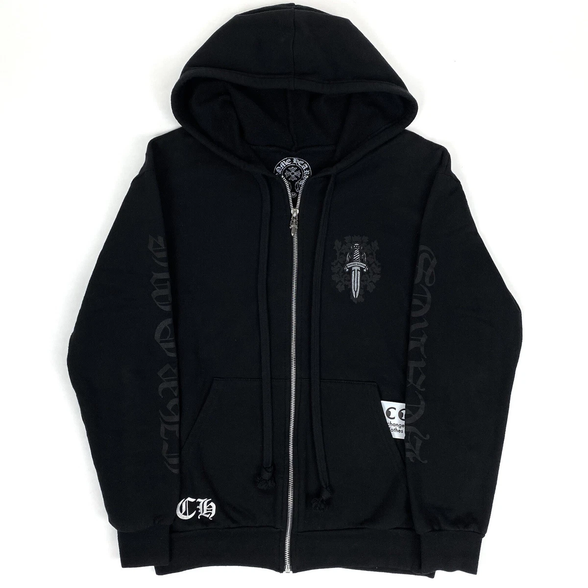 Chrome hearts hotsell zip up hoodie