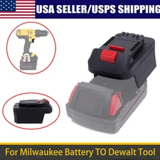 Adapter For Milwaukee 18/20V Li-Ion Battery Convert To for Dewalt 18V/20V Tool