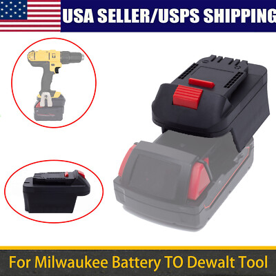 #ad Adapter For Milwaukee 18 20V Li Ion Battery Convert To for Dewalt 18V 20V Tool $12.99