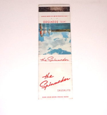 Matchbook The Spinnaker Sausalito CA Map Inside Bay Boats