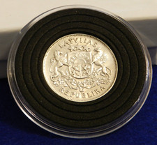 1925 Latvia 2 Lati - Great Old Silver Coin - See Pictures