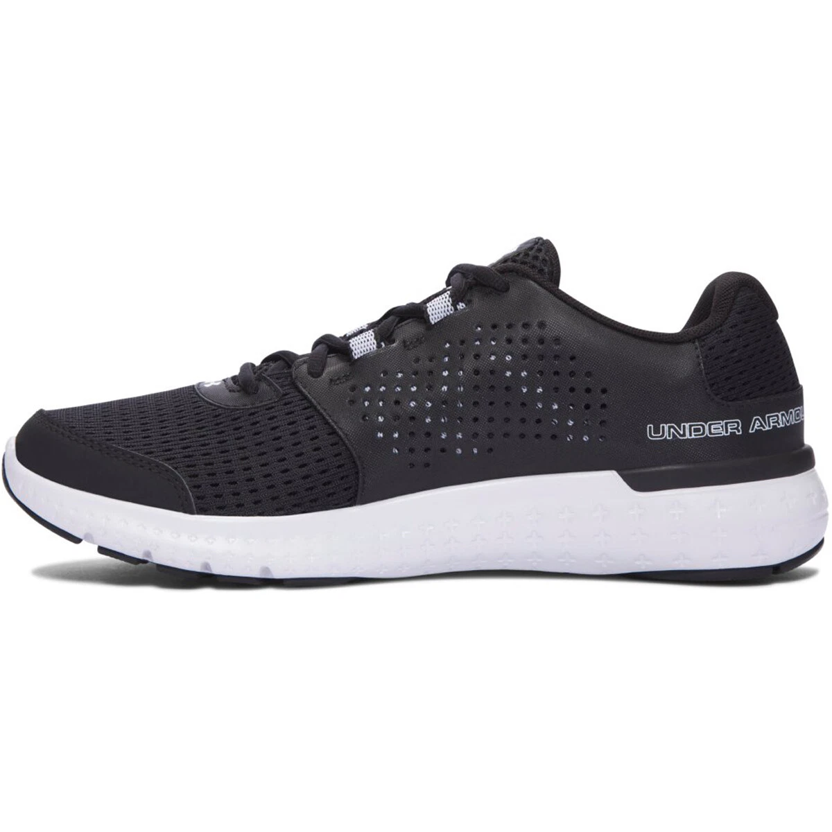 Men s Under Armour UA Micro G Fuel RN Black White Mesh Running