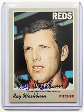 2019 Topps Heritage Baseball Ray Washburn #ROA-RW Real One Auto