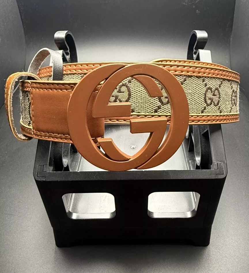 Ceinture homme Gucci GG toile marron/marron 44/110 NEUVE authentique !