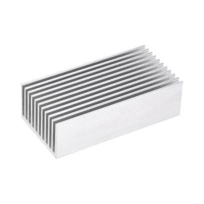 Kühlkörper Aluminium Kühler für MOS GPU IC Chip Elektronik Silberton 100x50x30mm