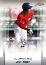10-Count Lot Luca Tresh 2017 Leaf Perfect Game NIKE All-American Rookies