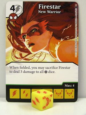 Marvel Dice Masters - #086 Firestar - New Warrior - Amazing Spider-Man