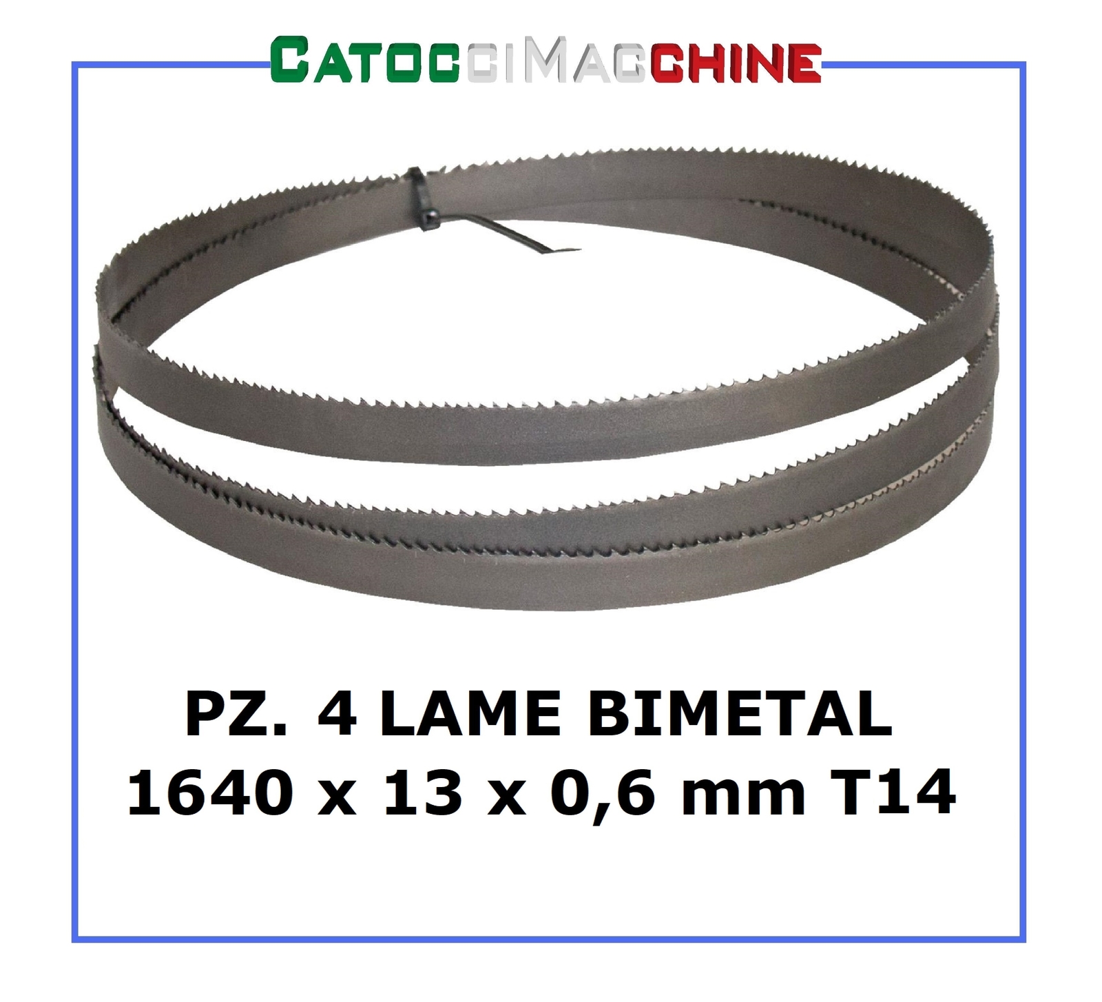 KIT 4 LAME A NASTRO PER METALLI BIMETAL MM 1640 PER SEGATRICI CATOCCIMACCHINE