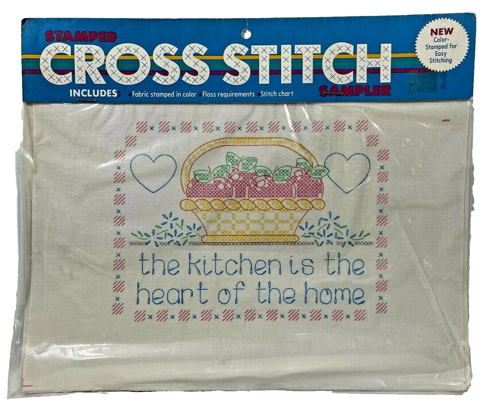 Bordado de Punto de Cruz Bucilla Estampado Ropa de cama