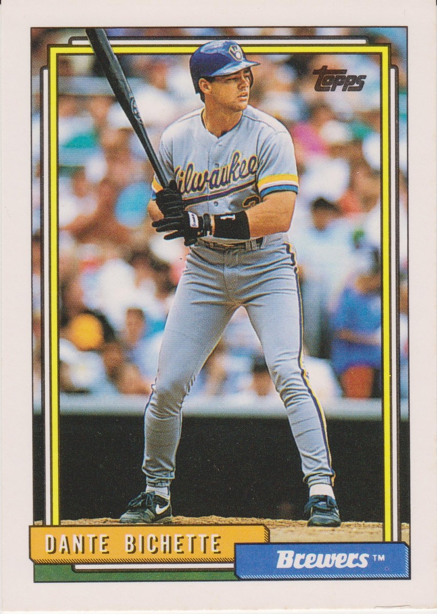 1992 Topps Dante Bichette #371 Milwaukee Brewers Baseball Card | eBay
