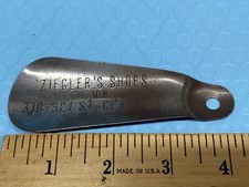 Vintage Advertising Shoe Horn - Ziegler's Shoes for Men Toldeo OH