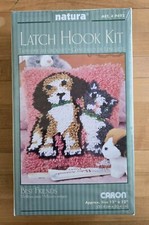 Vintage Natura Caron Latch Hook Dog Cat Best Friends P492 12x12 SEALED