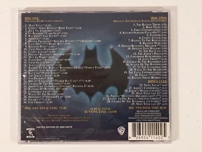 Brand NEW! Batman Expanded Soundtrack Score Danny Elfman La-La