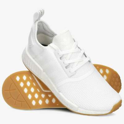 Adidas Originals NMD_R1 D96635 White White Gum Men's Running Shoes | eBay