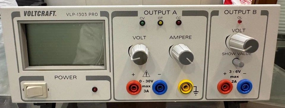 VOLTCRAFT VLP-1303 PRO Laboratory Power Supply Adjustable 0-30V 0.01-3A - Image 3 of 4